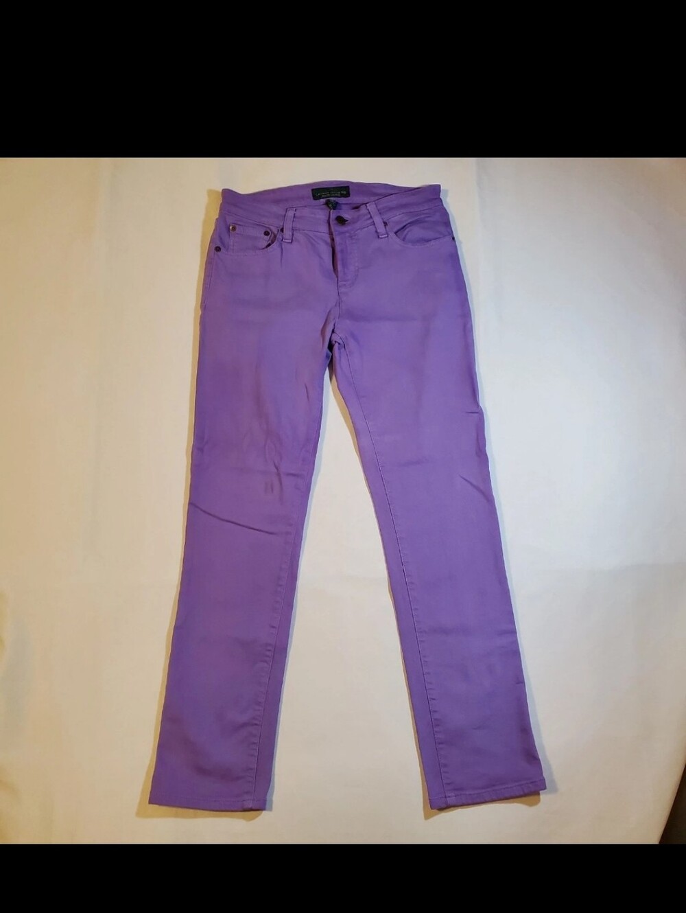 Lauren Ralph Lauren Jeans Womens Size 4 Modern Straight Purple Stretch Denim LRL